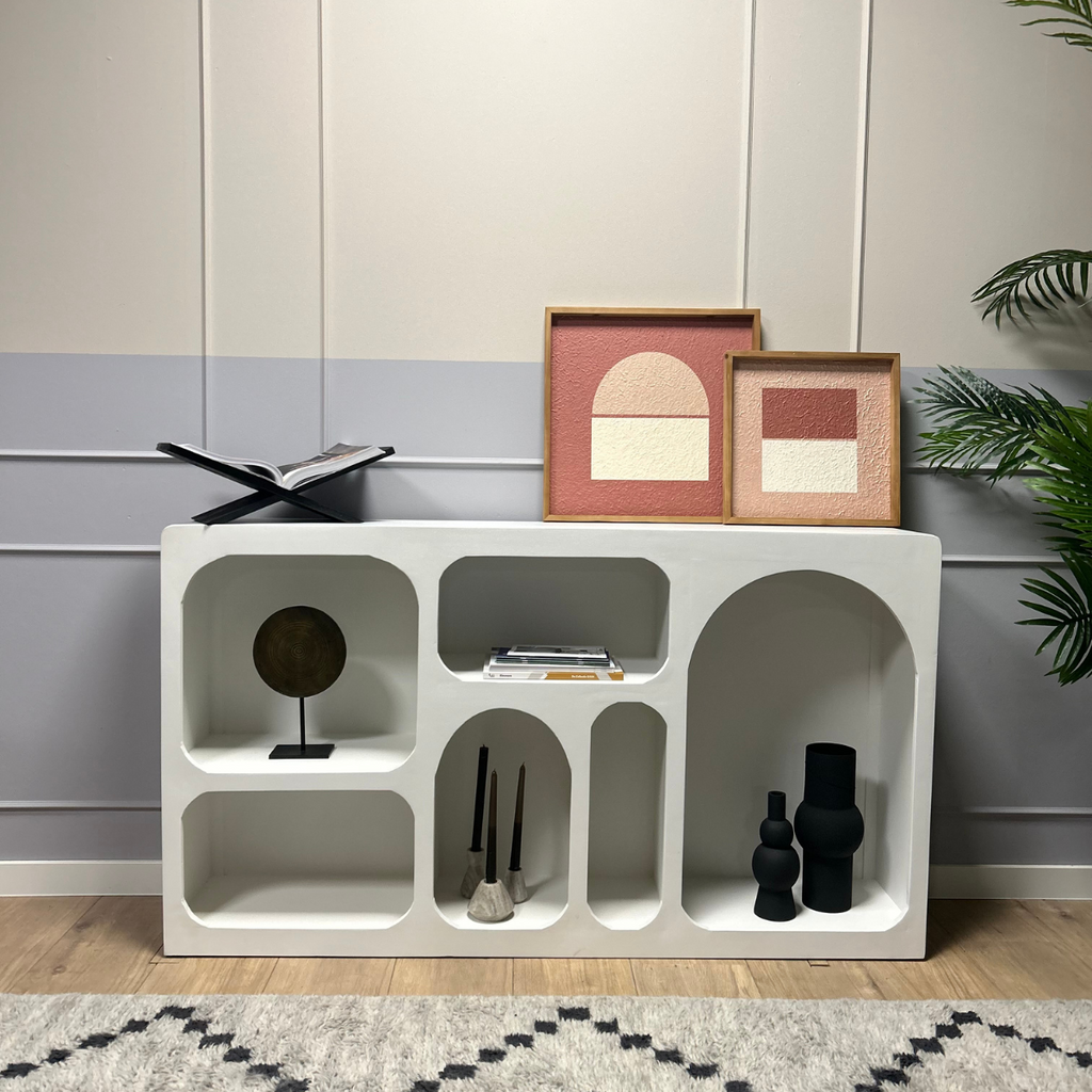 Dressoir Caya | 6 Vakken | Mangohout wit