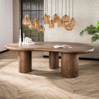 Eettafel Sculpture Niervormig | 244x165 | Massief acacia