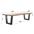 Eettafel Stam | 300cm | Massief acacia