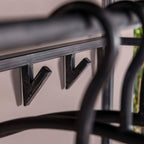 Kapstok Yucon Hoog | Hoedenplank | 12 Haken | Zwart