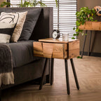 Nachtkastje Demn | 1 Lade | Massief acacia naturel