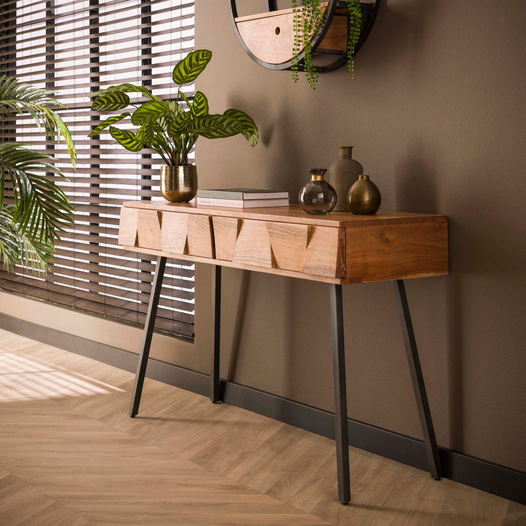 Kaptafel Demn | 2 Lades | Massief acacia