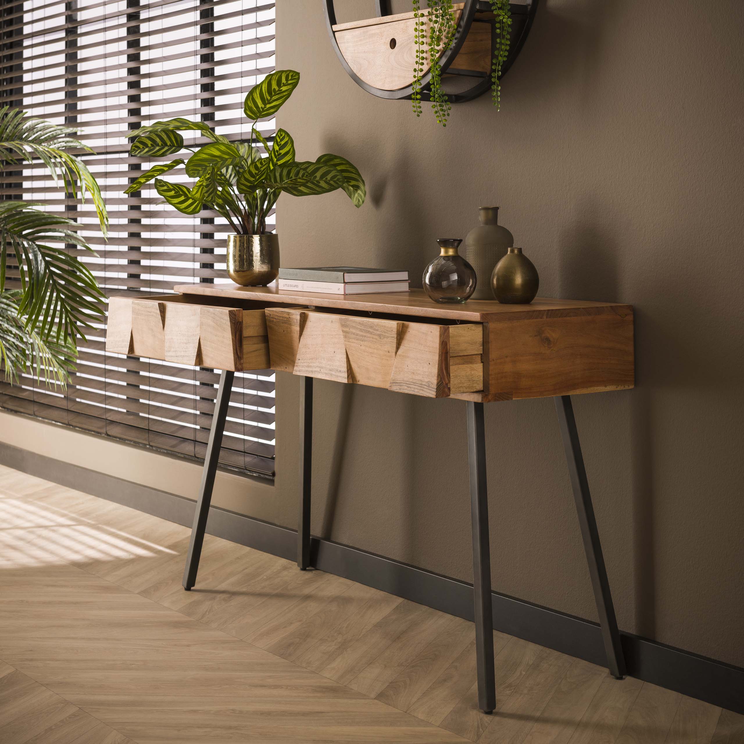 Kaptafel Demn | 2 Lades | Massief acacia