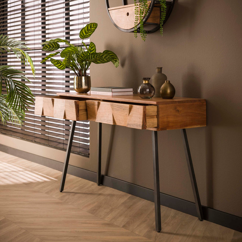 Kaptafel Demn | 2 Lades | Massief acacia