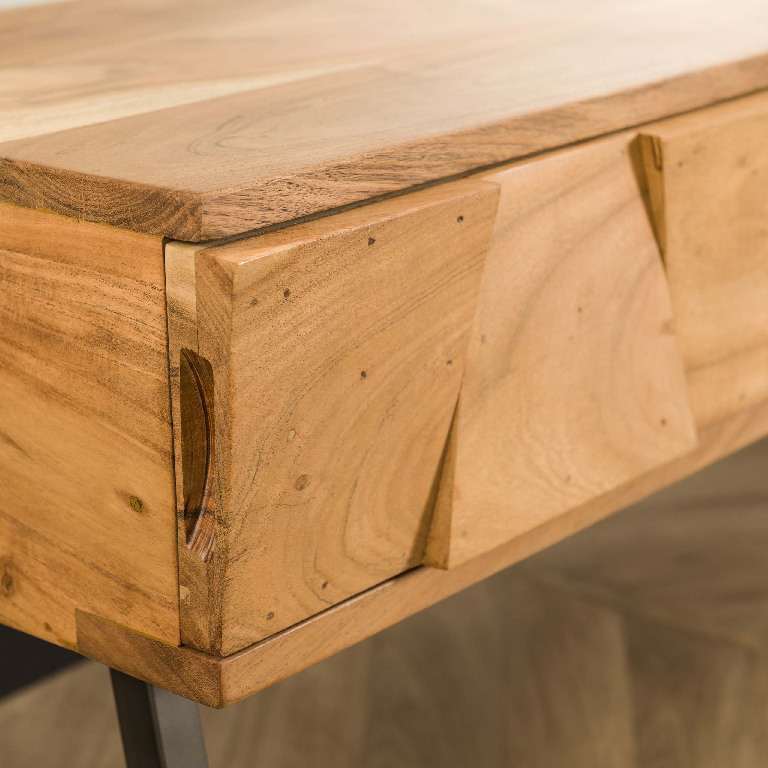 Kaptafel Demn | 2 Lades | Massief acacia