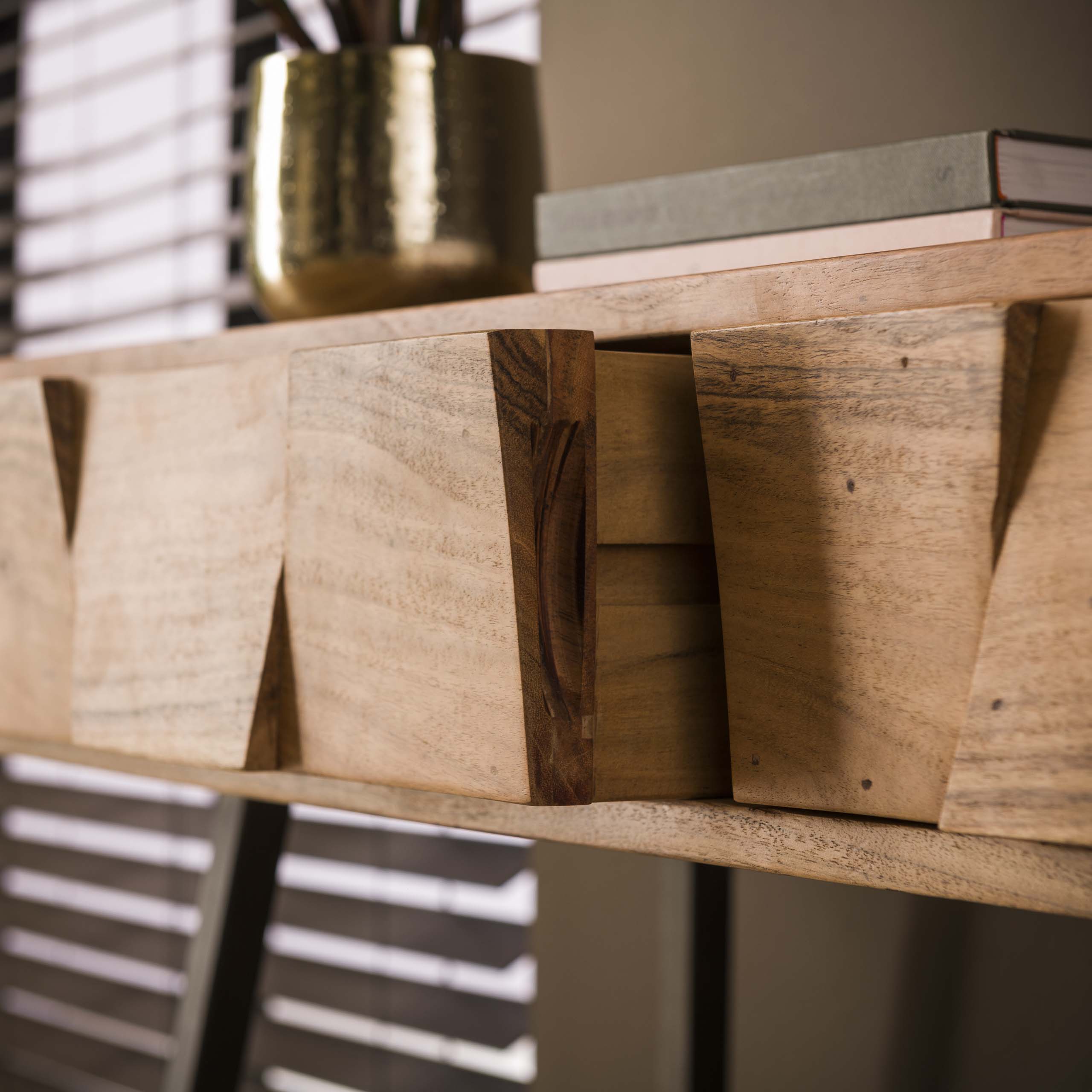 Kaptafel Demn | 2 Lades | Massief acacia