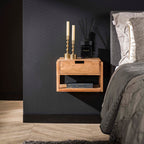 Nachtkastje Houten Frame | 1 Lade | Massief acacia naturel