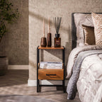 Nachtkastje Niche XS | 1 Lade | Massief acacia