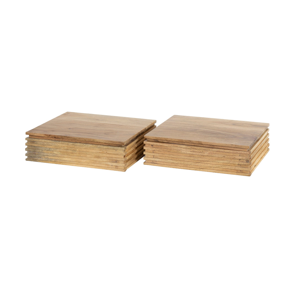 Nachtkastje Layer XS | 1 Lade | Massief acacia