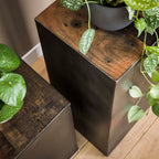 Bloemenzuil Raft | 70 cm | Robuust hardhout