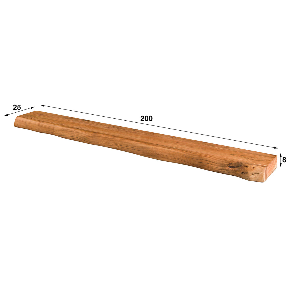 Wandplank Tree | 200 cm | Massief acacia