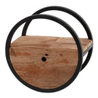 Wandschap Circular | 1 Lade | Ø40cm | Robuust hardhout