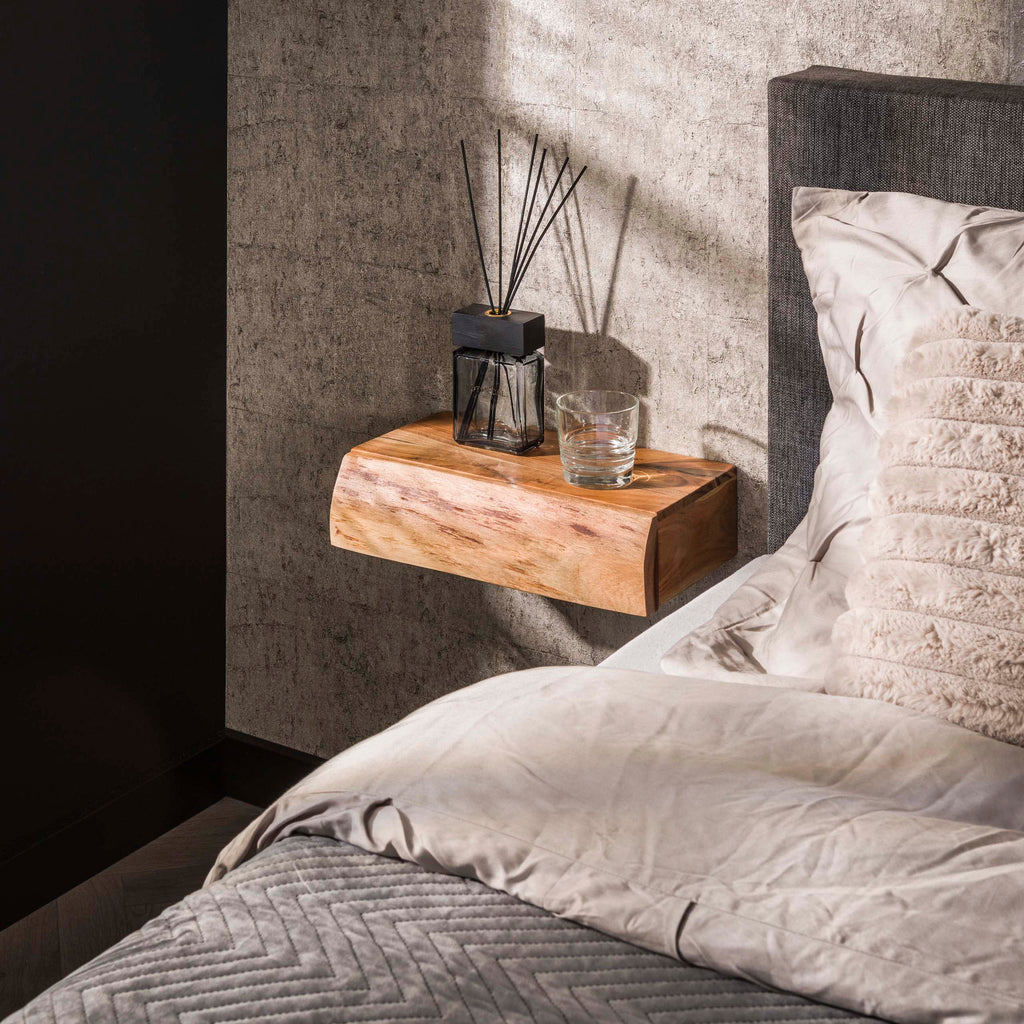 Nachtkastje Tree L | 1 Lade | Massief acacia | Set van 2