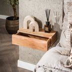 Nachtkastje Tree L | 1 Lade | Massief acacia | Set van 2