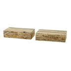 Nachtkastje Tree L | 1 Lade | Massief acacia | Set van 2