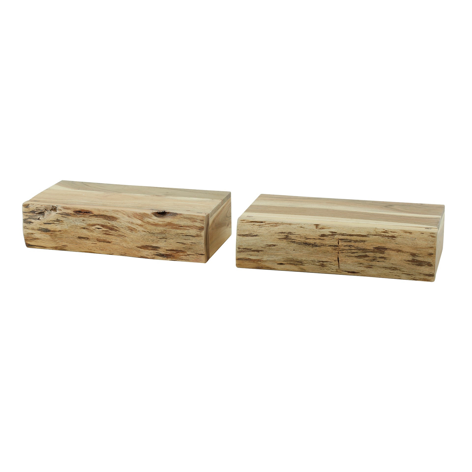 Nachtkastje Tree L | 1 Lade | Massief acacia | Set van 2