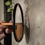 Wandschap Round | Set van 3 | Massief acacia