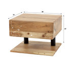 Nachtkastje Shelve | 1 Lade | Massief acacia