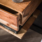 Nachtkastje Shelve | 1 Lade | Massief acacia