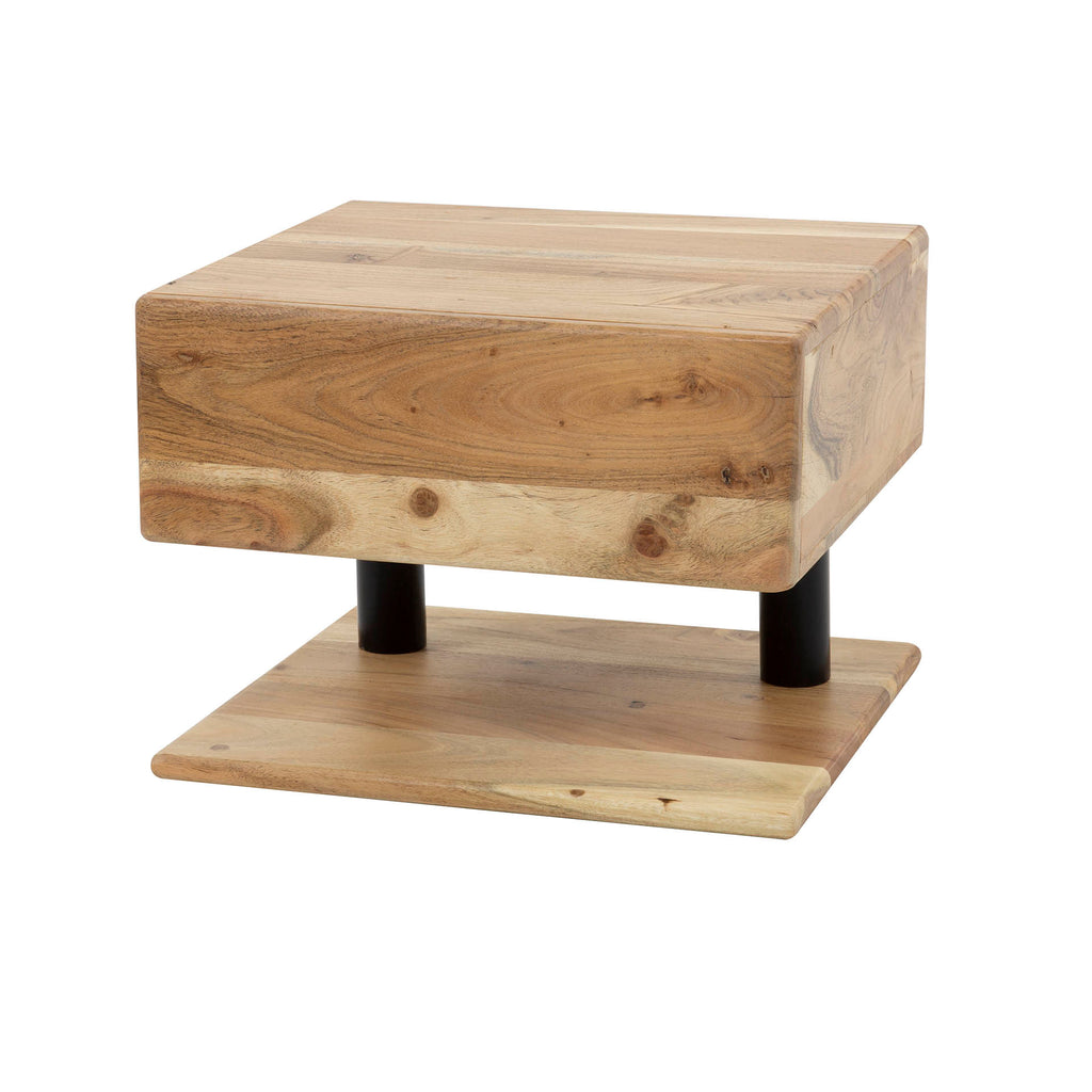 Nachtkastje Shelve | 1 Lade | Massief acacia