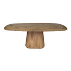 Eettafel Wave Centro | Deens ovaal | Massief mango zand