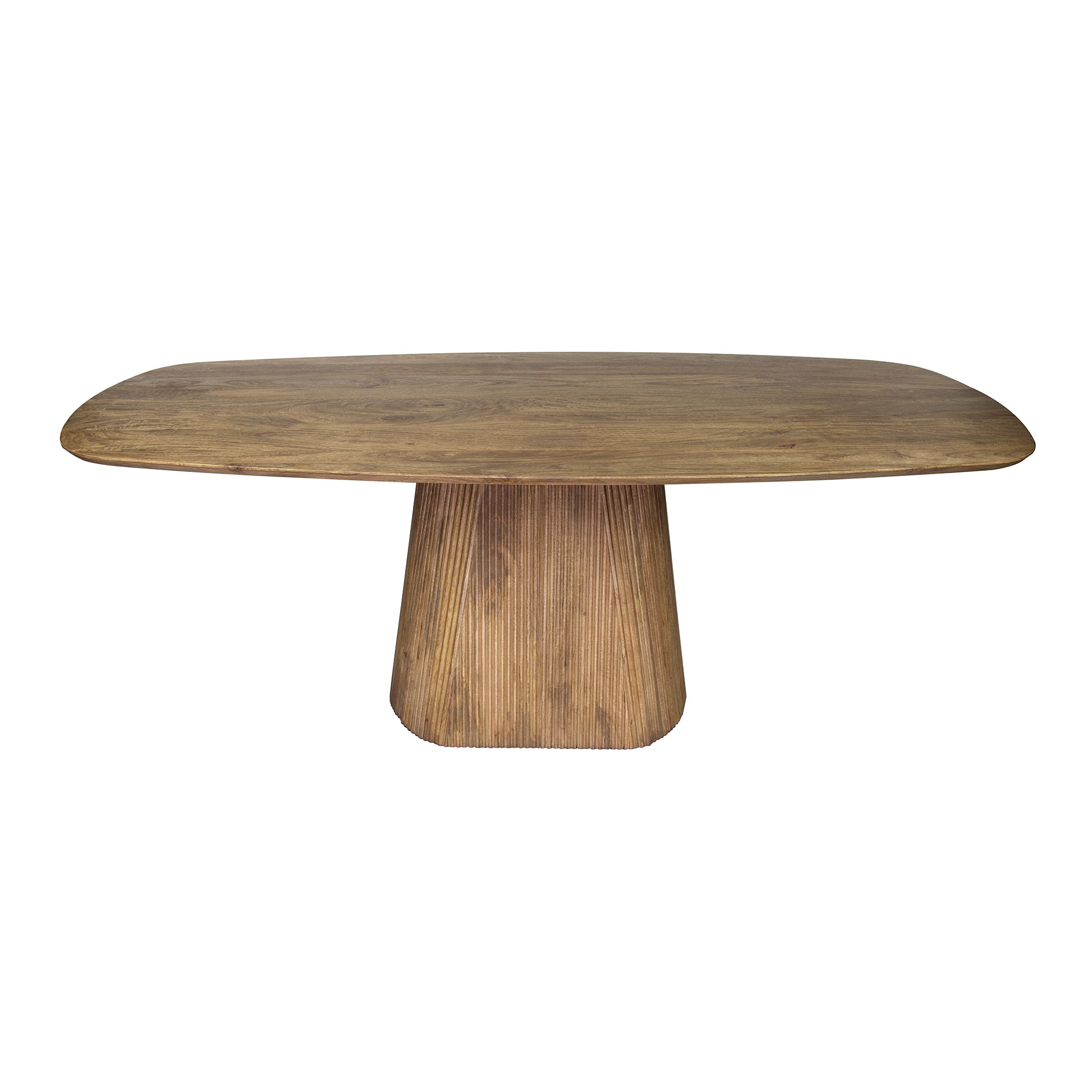 Eettafel Wave Centro | Deens ovaal | Massief mango zand