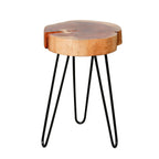 Bijzettafel Trunk | Ø32cm | Massief acacia | Set van 2