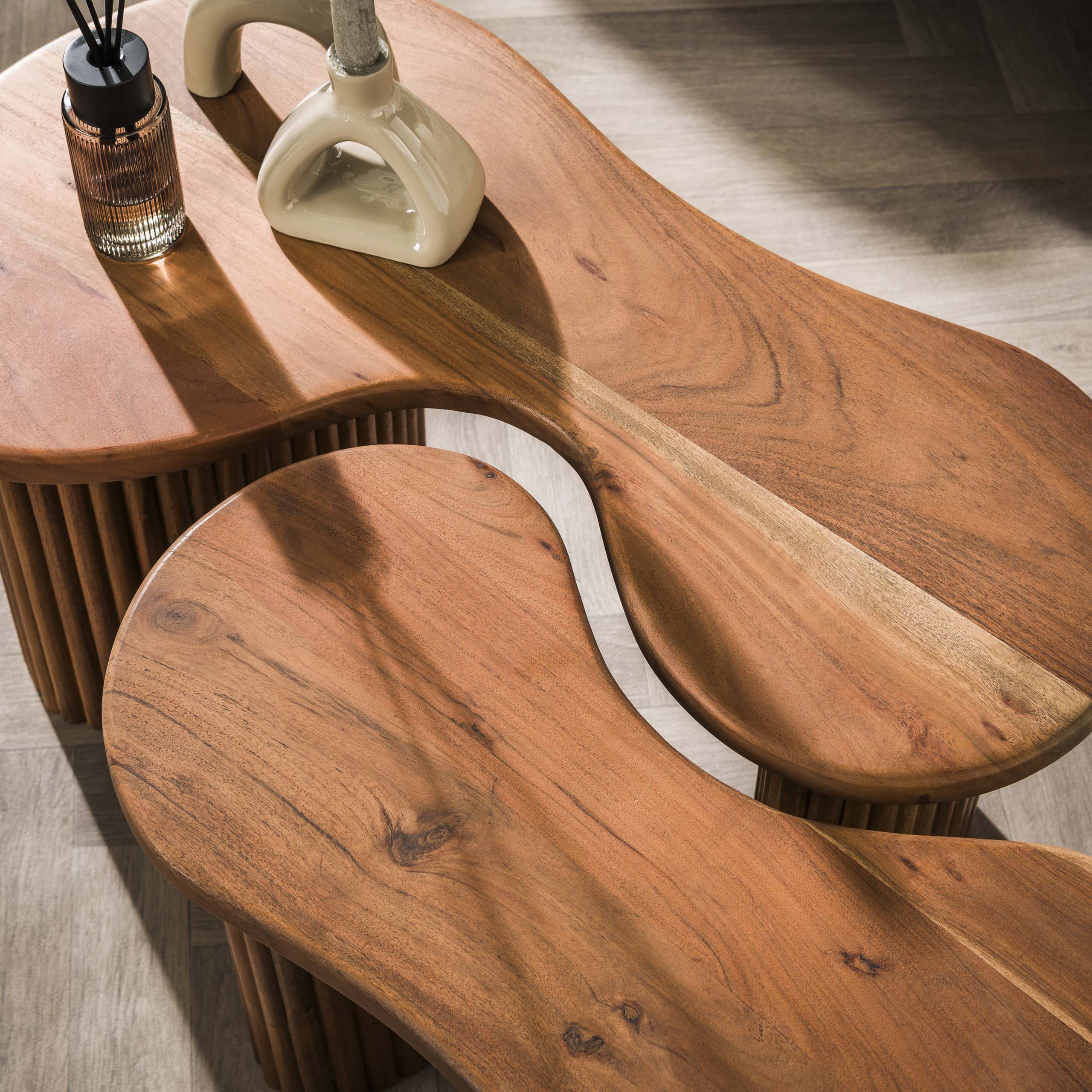 Salontafel Fuse | Set van 2 | Massief acacia