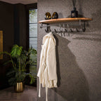 Kapstok Round | 8 haken | Massief acacia