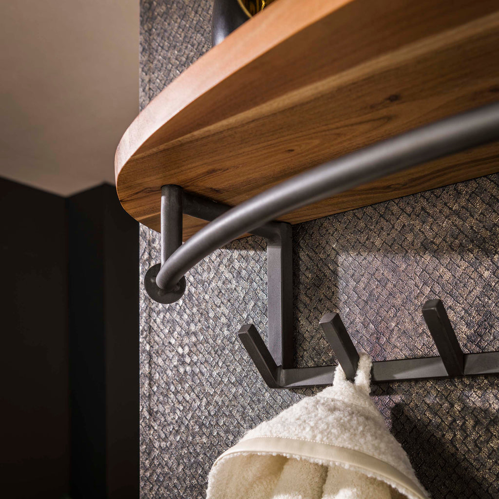 Kapstok Round | 8 haken | Massief acacia