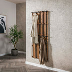 Kapstok Tweak Hoog | 14 Haken | Massief mango zand