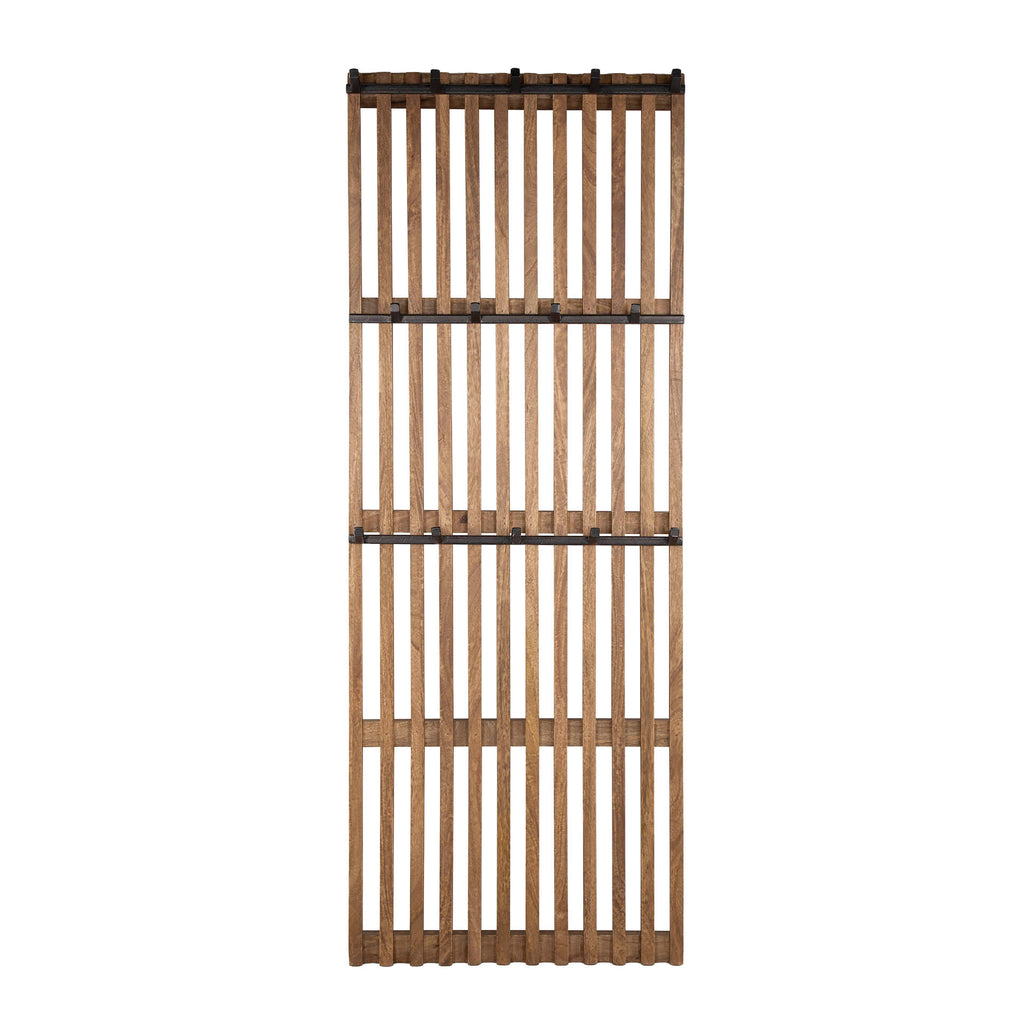 Kapstok Tweak Hoog | 14 Haken | Massief mango zand