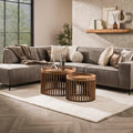 Salontafel Tweak | Set van 2 | Massief mango zand