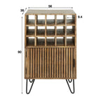 Wijnkast Tweak | 15 vakken | Massief mango zand