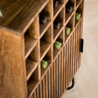 Wijnkast Tweak | 15 vakken | Massief mango zand