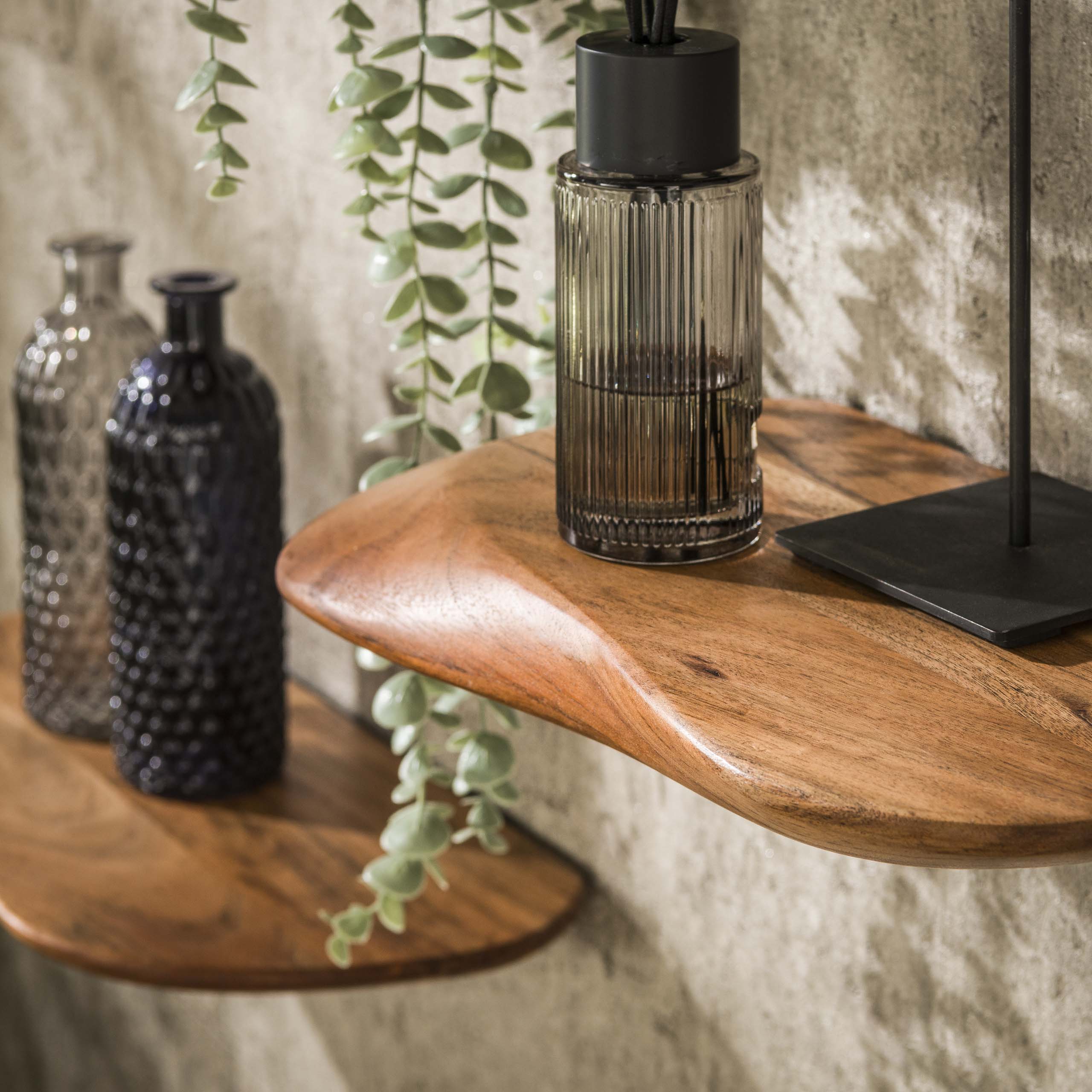 Wandschap Organic | Set van 3 | Massief acacia