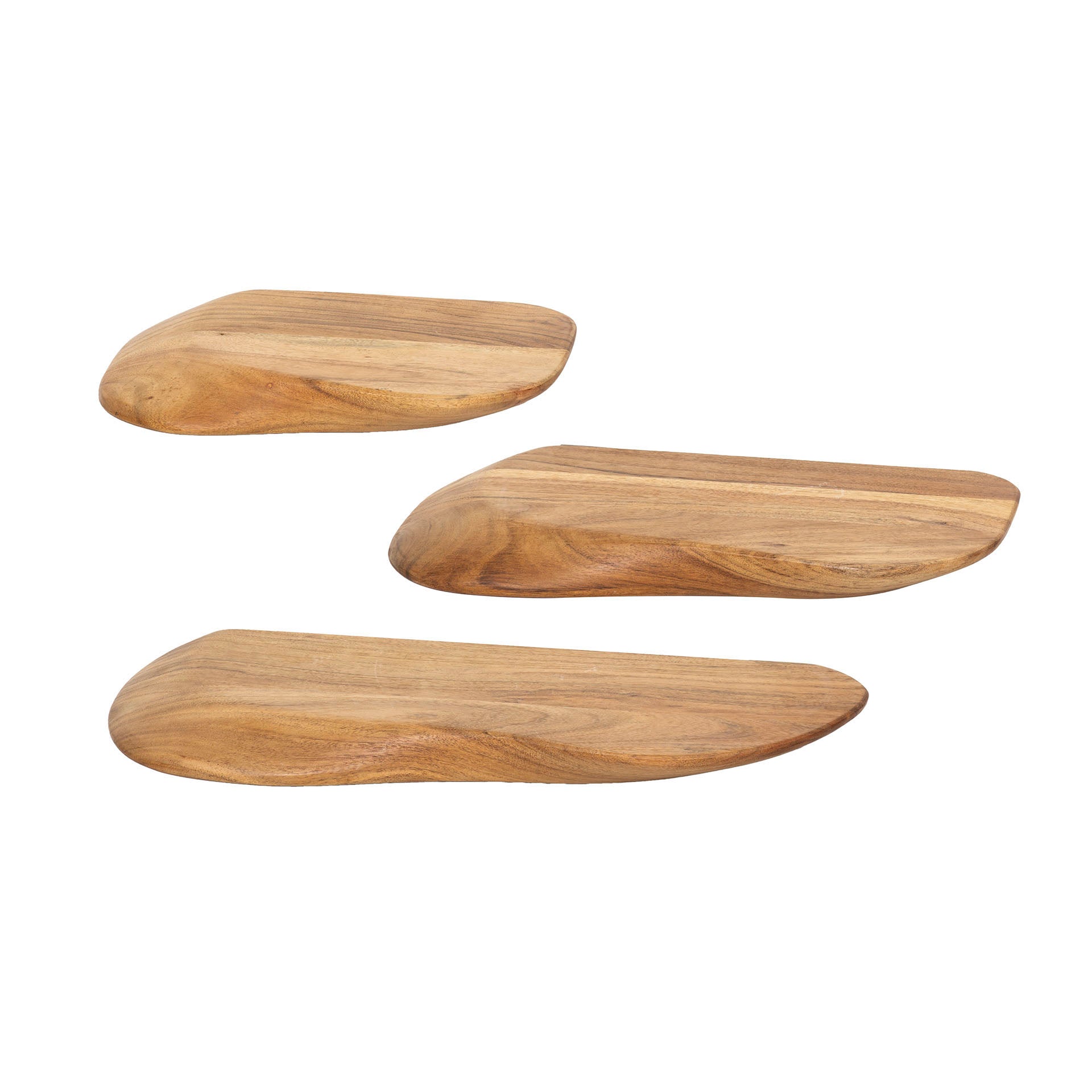 Wandschap Organic | Set van 3 | Massief acacia