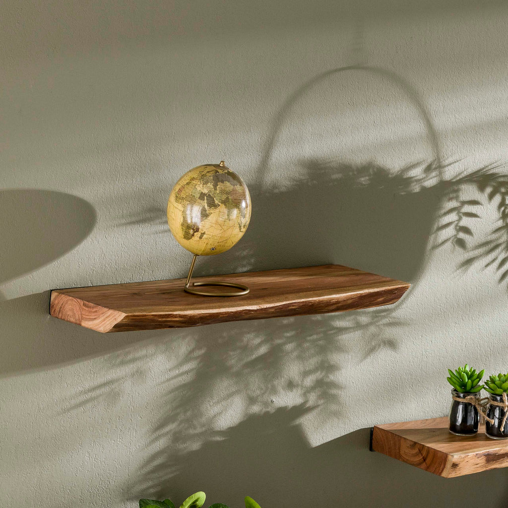 Wandplank Edge | 60 cm | Massief acacia