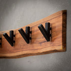 Kapstok Edge | 5 Haken | Massief acacia naturel