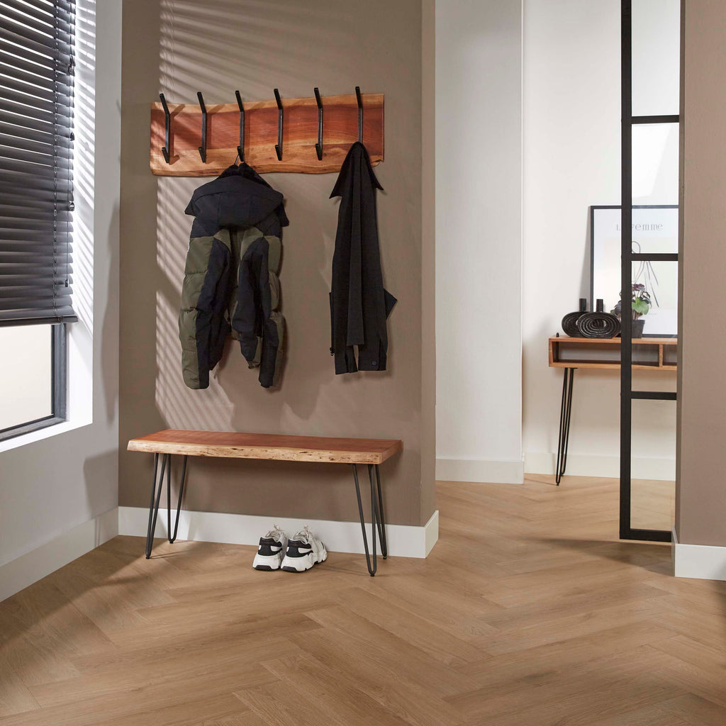 Kapstok Edge | 2x6 haken | Massief acacia