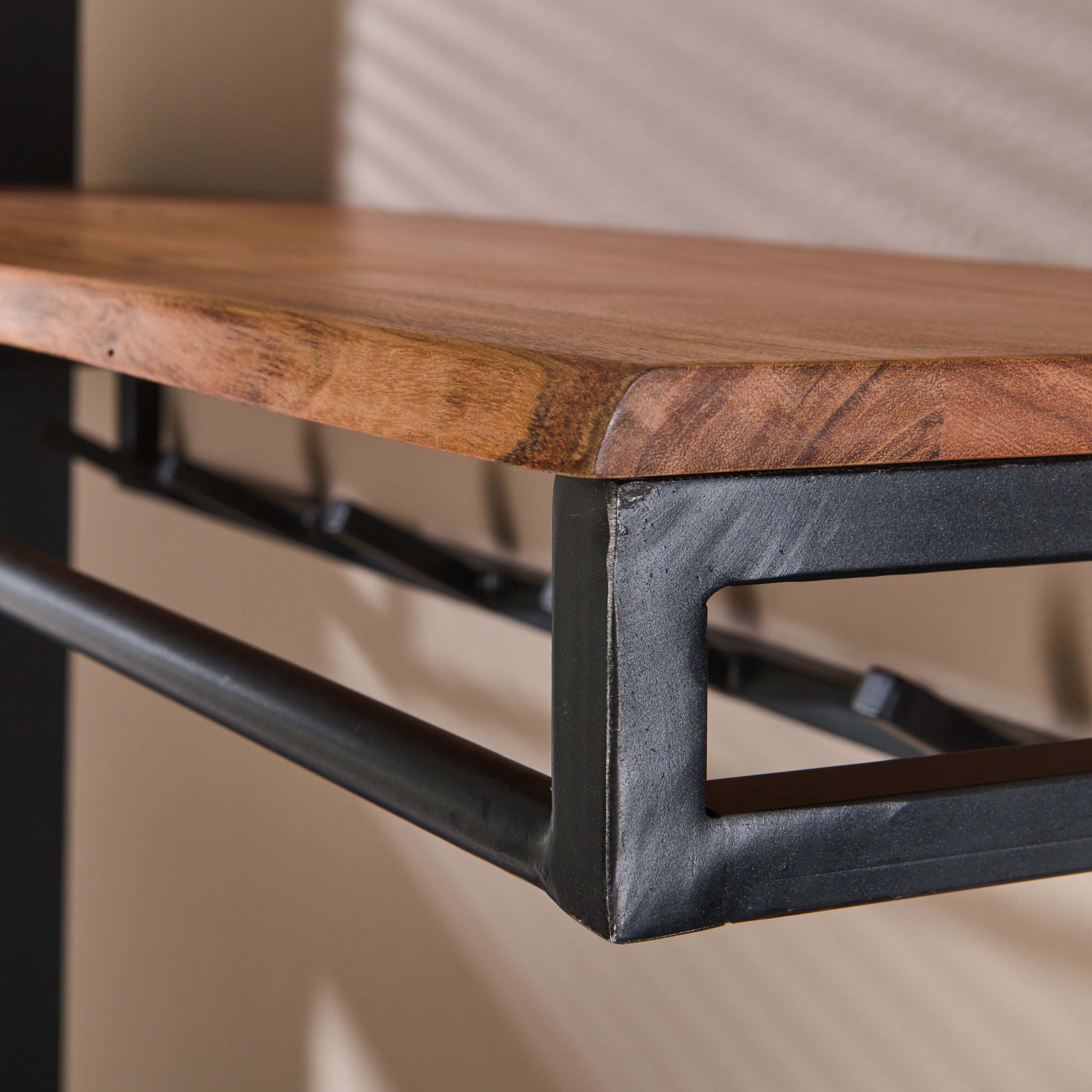 Kapstok Custom | Hoedenplank & Roede | Massief acacia