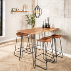 Bartafel Edge 130cm | Massief acacia naturel