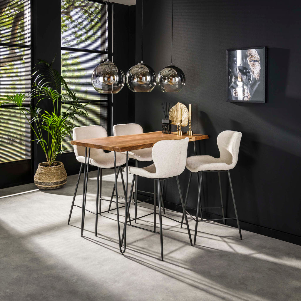 Bartafel Edge 130cm | Massief acacia naturel