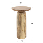Bijzettafel River Solid | 55 cm | Massief acacia naturel