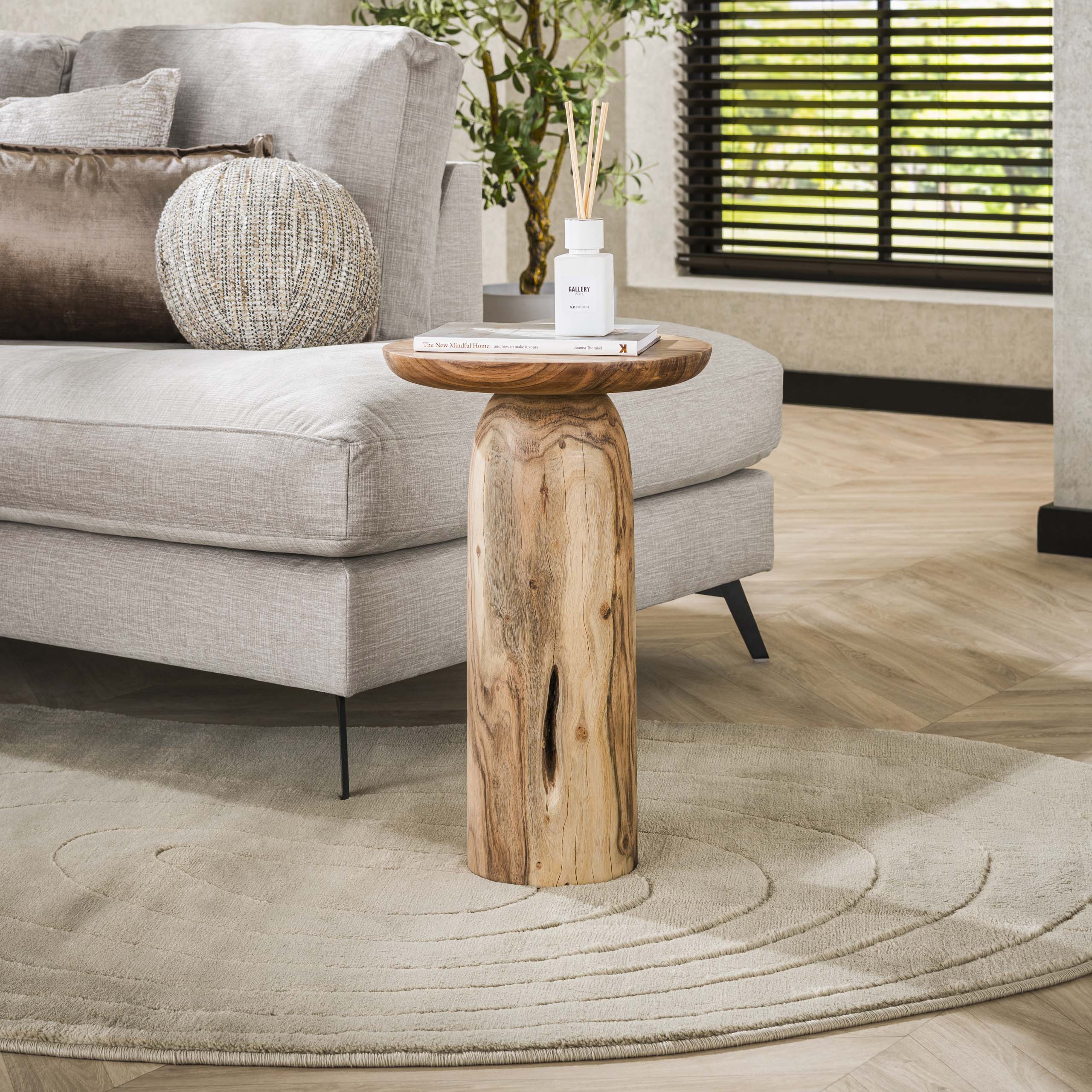 Bijzettafel River Solid | 55 cm | Massief acacia naturel