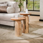 Bijzettafel River Solid | 55 cm | Massief acacia naturel
