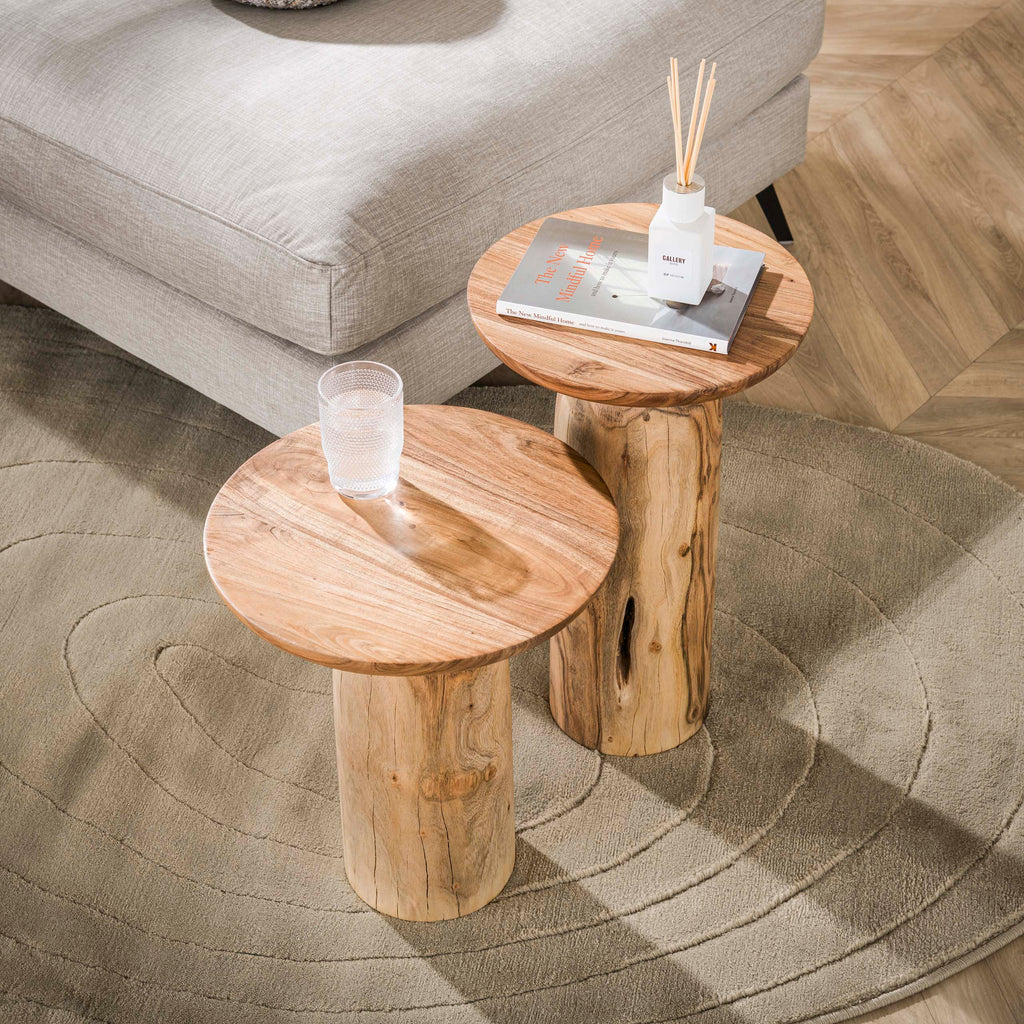Bijzettafel River Solid | 55 cm | Massief acacia naturel