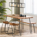 Kruk Ergo | 2-stuks | Massief acacia naturel