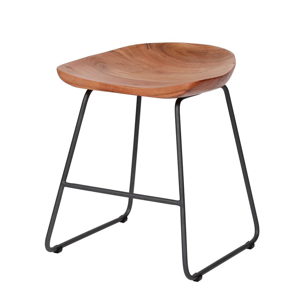 Kruk Ergo | 2-stuks | Massief acacia naturel