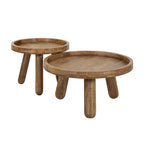 Salontafel Tripod | Set van 2 | Massief mango zand